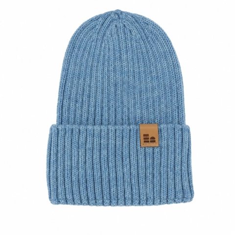 Czapka dziecięca zimowa 100% wełna merino Eevi - niebieska