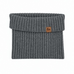 Komin zimowy dziecięcy merino Eevi - szary