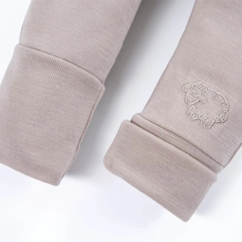 Legginsy merino niemowlęce beżowe 56/62-92/98