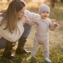 Legginsy merino niemowlęce beżowe 56/62-92/98