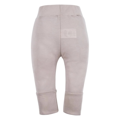 Legginsy merino niemowlęce beżowe 56/62-92/98