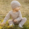 Legginsy merino niemowlęce beżowe 56/62-92/98