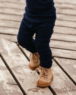 Legginsy merino niemowlęce granatowe 56/62-92/98
