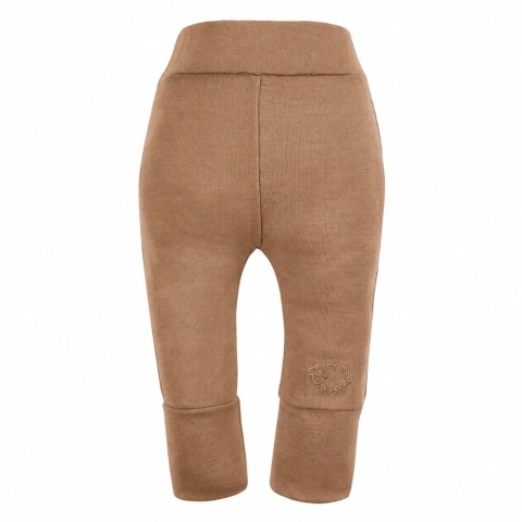 Legginsy merino niemowlęce karmelowe 56/62-92/98