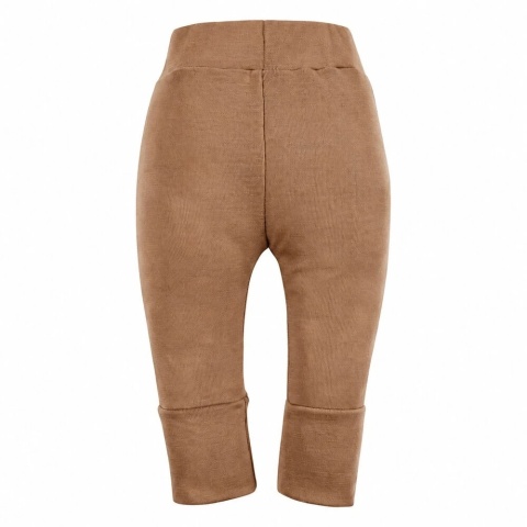 Legginsy merino niemowlęce karmelowe 56/62-92/98
