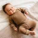 Legginsy merino niemowlęce karmelowe 56/62-92/98