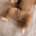 Legginsy merino niemowlęce karmelowe 56/62-92/98