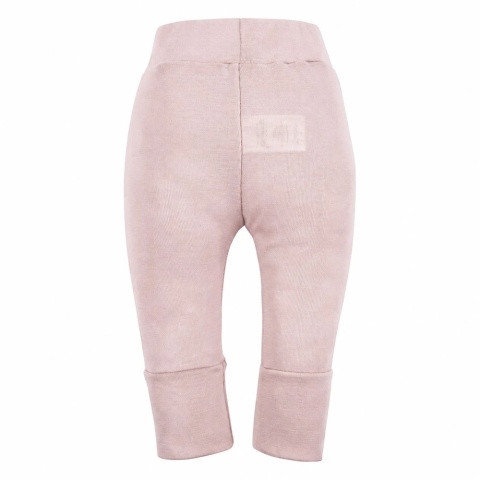 Legginsy merino niemowlęce różowe 56/62-92/98