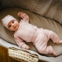 Legginsy merino niemowlęce różowe 56/62-92/98