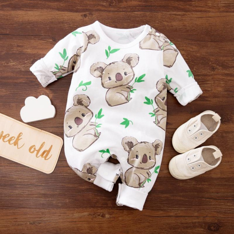 Pajacyk niemowlęcy piżamka KOALA