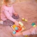 CLASSIC WORLD Drewniane klocki sensoryczne 7 Funkcji Układanka Multifunkcyjna Kształty Dźwięk MONTESSORI 14 el.