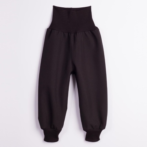 Spodnie dziecięce softshell - czarne 86-122