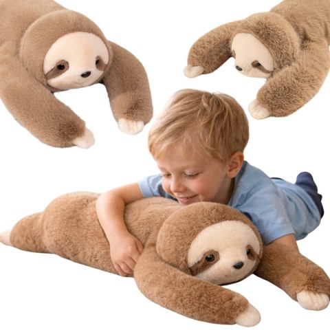 WOOPIE Pluszak Miś Obciążeniowy Leniwiec Antystresowy Sensoryczny Ciężkomiś Przytulanka 65cm 1,5 kg