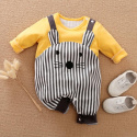 Pajacyk niemowlęcy 100% bawełna MYSZKA żółta