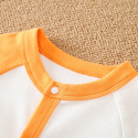 Pajacyk niemowlęcy rozpinany - Pomaranczowy Kotek