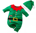 Zestaw - pajacyk niemowlęcy z czapeczką na Święta - Elf