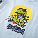 Komplet dziecięcy na lato - t-shirt i spodenki - surfing