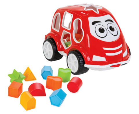 Zabawka - sorter Auto czerwone