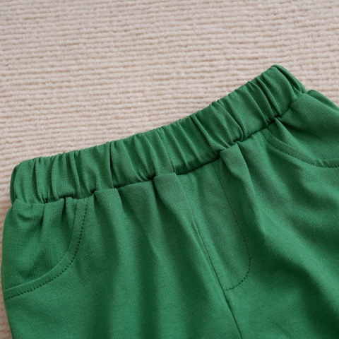 Komplet dla dziecka na lato Cool Dude zielony - spodenki + body