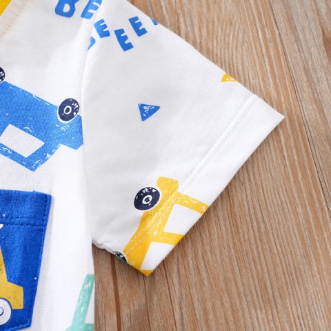 Rampers dla dziecka rozpinany Autka