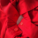 Świąteczna czerwona spódniczka na szelkach 74-104